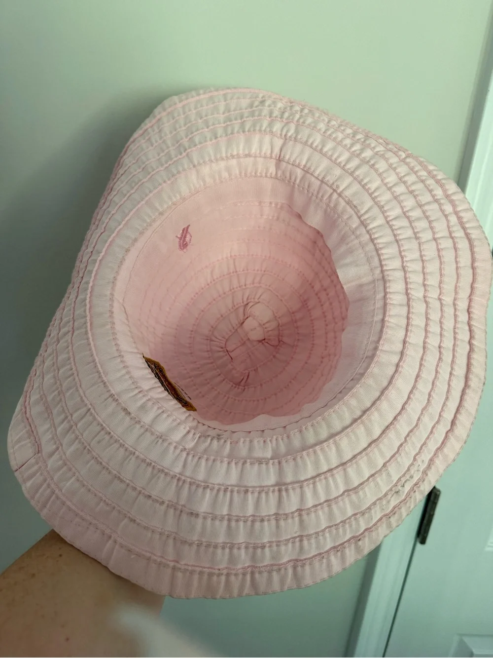 Scala Pale Pink Quilted Bucket Hat